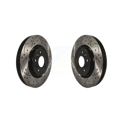 Drill Slot Brake Rotors Front Pair For Ford Explorer Flex Taurus Lincoln MKT MKS