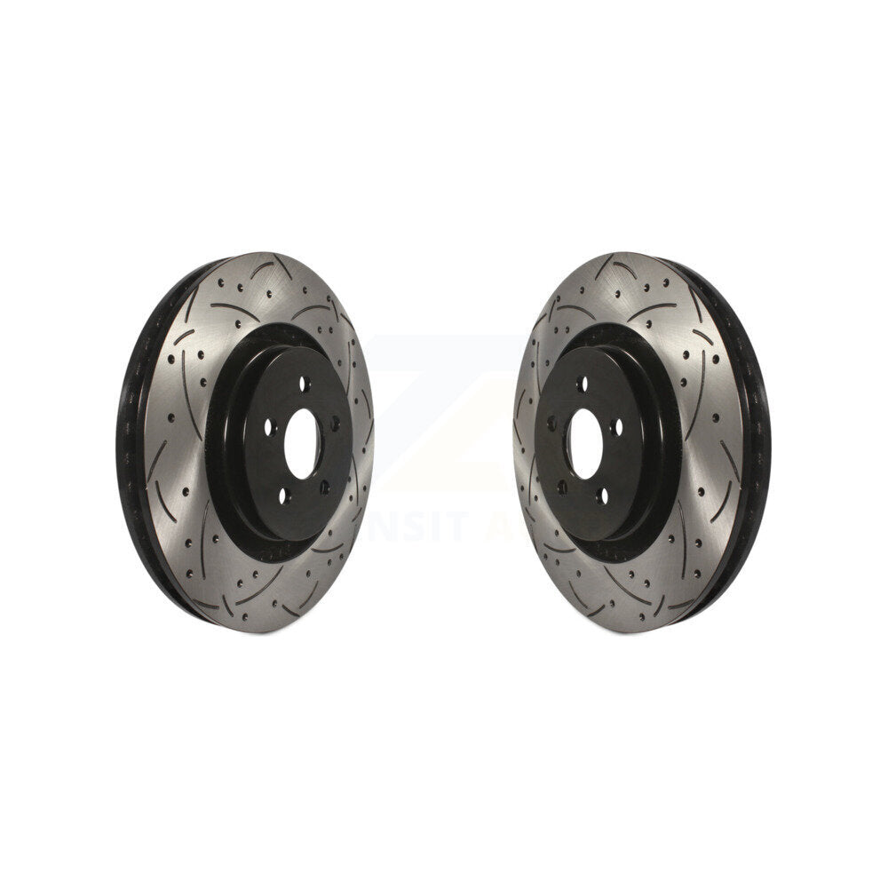 Drill Slot Brake Rotors Front Pair For Ford Edge Fusion Lincoln Nautilus MKX MKZ