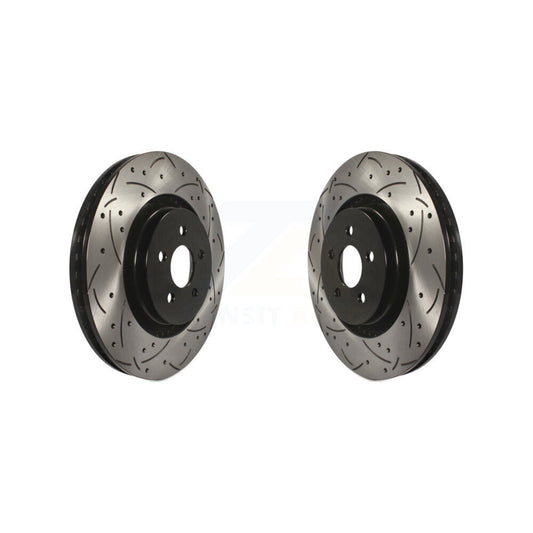 Drill Slot Brake Rotors Front Pair For Ford Edge Fusion Lincoln Nautilus MKX MKZ