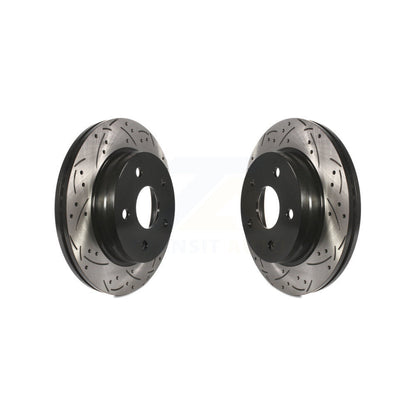 Drilled Slot Brake Rotors Front Pair For Ram 1500 Classic Dodge Durango Chrysler