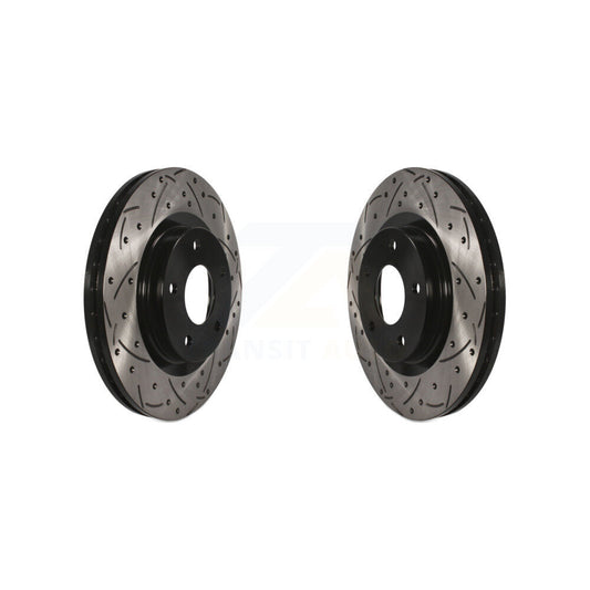 Drill Slot Brake Rotors Front Pair For Mitsubishi Jeep RVR Outlander Patriot 200