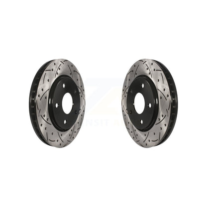 Drill Slot Brake Rotors Front Pair For Dodge Grand Caravan Journey Chrysler Town