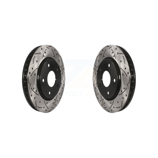 Drill Slot Brake Rotors Front Pair For Dodge Grand Caravan Journey Chrysler Town