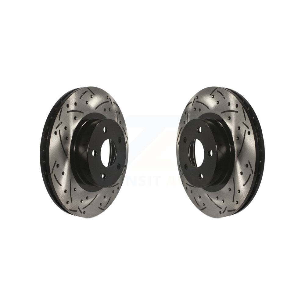 Drill Slot Brake Rotors Front Pair For Subaru Impreza Scion FR-S Legacy BRZ Saab