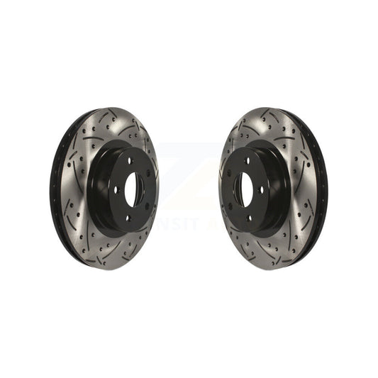 Drill Slot Brake Rotors Front Pair For Subaru Impreza Scion FR-S Legacy BRZ Saab