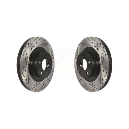 Drill Slot Brake Rotors Front Pair For Subaru Forester Impreza Outback XV Legacy