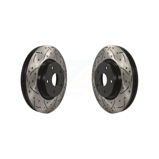Drill Slot Disc Brake Rotors Front Pair For Subaru Outback WRX Legacy Tribeca B9