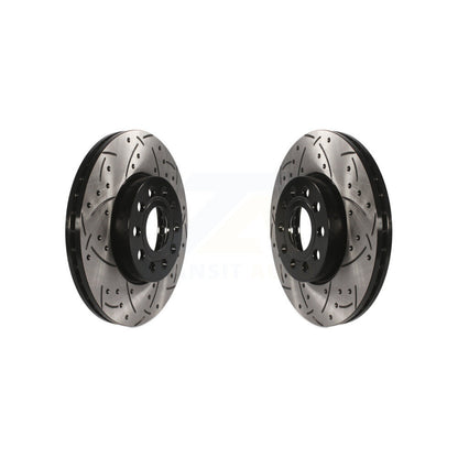 Drill Slot Brake Rotor Front Pair For Volkswagen Jetta Golf Taos SportWagen Audi