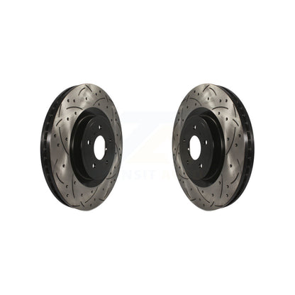 Drill Slot Brake Rotors Front Pair For INFINITI Q50 G37 Nissan 370Z Q60 M37 FX50