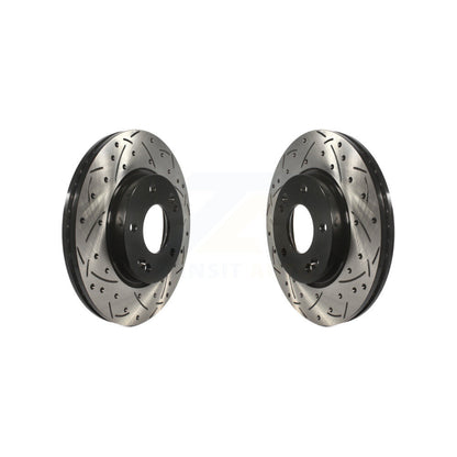 Drill Slot Brake Rotor Front Pair For Hyundai Elantra Kia Kona Forte Soul Seltos