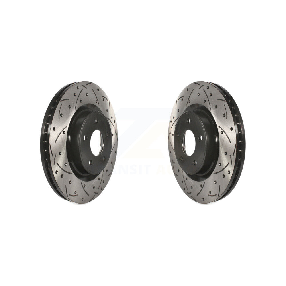 Drill Slot Brake Rotor Front Pair For Nissan Murano Pathfinder INFINITI QX60 Q50