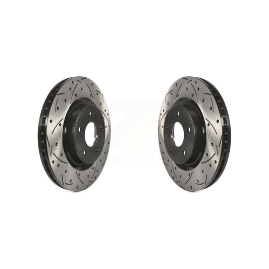 Drill Slot Brake Rotor Front Pair For Nissan Murano Pathfinder INFINITI QX60 Q50
