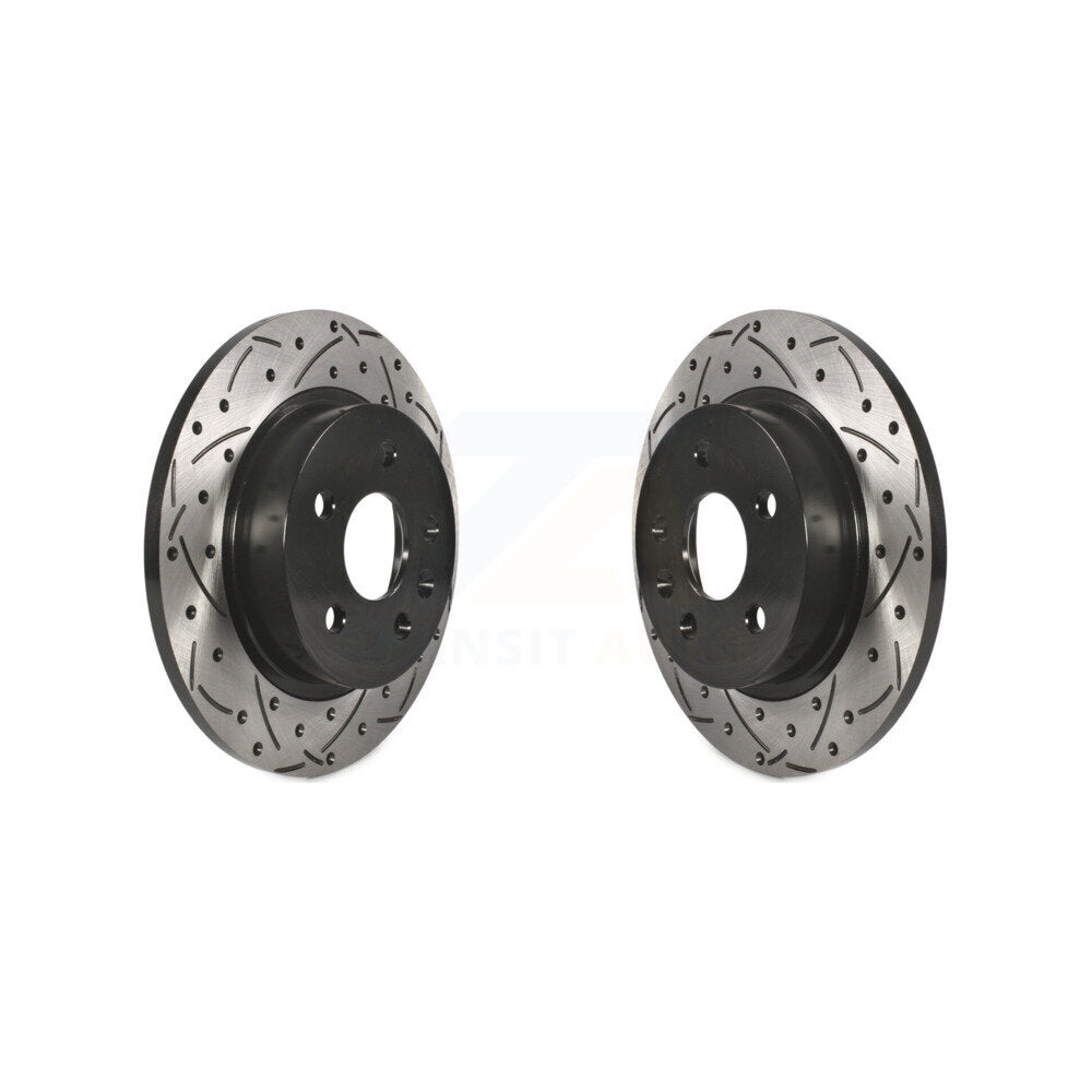 Drilled Slot Brake Rotors Rear Pair For Chevrolet Cruze Buick Encore Trax Sonic