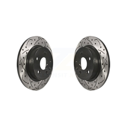 Drilled Slot Brake Rotors Rear Pair For Chevrolet Cruze Buick Encore Trax Sonic