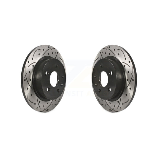 Drilled Slot Brake Rotors Rear Pair For Chevrolet Cruze Buick Encore Trax Sonic
