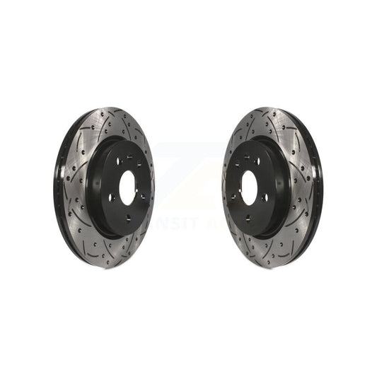 Drill Slot Brake Rotors Rear Pair For Chevrolet Buick Malibu Impala Camaro Regal