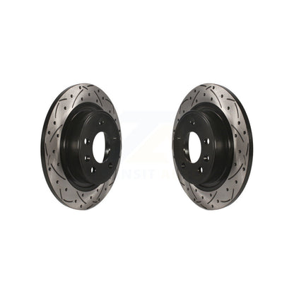 Drilled Slot Brake Rotor Rear Pair For Chevrolet Cruze Buick Verano Orlando Volt