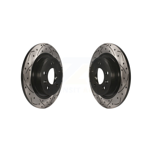Drilled Slot Brake Rotor Rear Pair For Chevrolet Cruze Buick Verano Orlando Volt