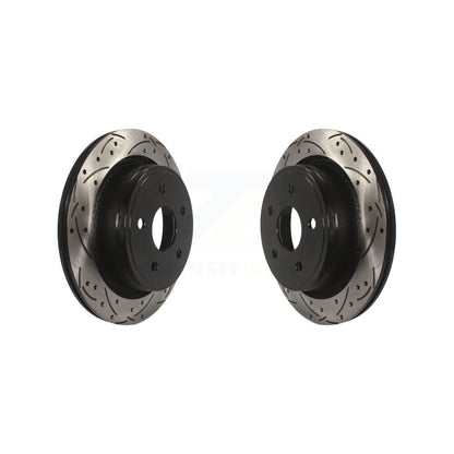 Drilled Slot Brake Rotors Rear Pair For Ram 1500 Classic Dodge Durango Chrysler