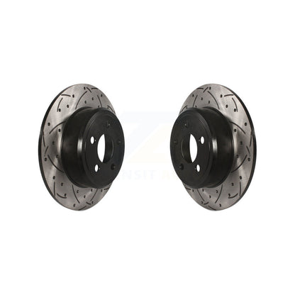 Drill Slot Disc Brake Rotors Rear Pair For Dodge Chrysler 300 Charger Challenger