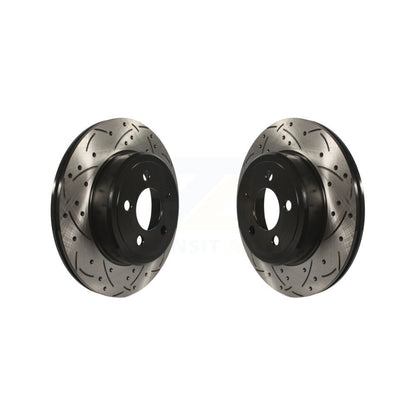 Drill Slot Disc Brake Rotors Rear Pair For Dodge Chrysler 300 Charger Challenger