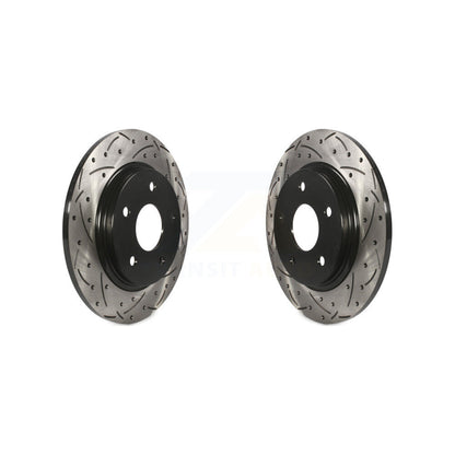 Drill Slot Brake Rotor Rear Pair For Dodge Grand Caravan Journey Chrysler Town &