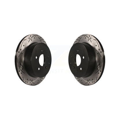Drill Slot Brake Rotors Rear Pair For Nissan Murano INFINITI Pathfinder QX60 Q50