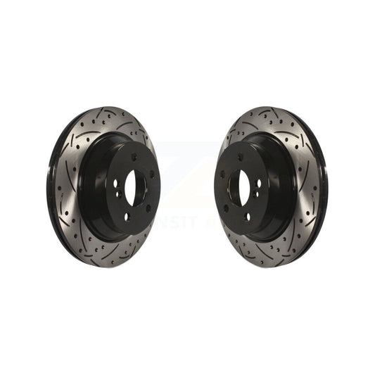 Drill Slot Brake Rotors Rear Pair For Mercedes-Benz GLK350 E350 GLK250 E400 E320