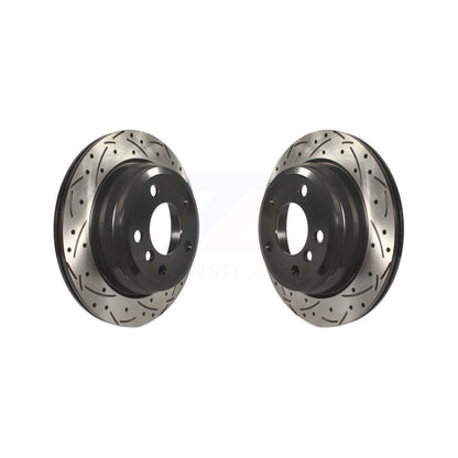 Drill Slot Brake Rotor Rear Pair For BMW 328i xDrive 330i 320i 428i 328d 430i GT