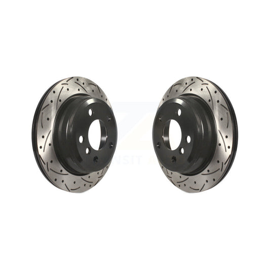 Drill Slot Brake Rotor Rear Pair For BMW 328i xDrive 330i 320i 428i 328d 430i GT