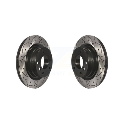 Drilled Slot Brake Rotors Rear Pair For BMW 230i xDrive 228i 328i 320i 428i 328d
