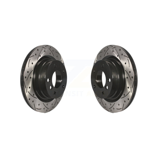 Drilled Slot Brake Rotors Rear Pair For BMW 230i xDrive 228i 328i 320i 428i 328d