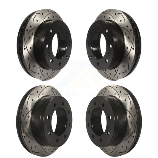 Drill Slot Brake Rotor Front Rear Kit For GMC Chevrolet Sierra 2500 HD Silverado
