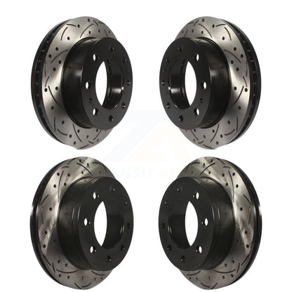 Drill Slot Brake Rotor Front Rear Kit For Chevrolet GMC Sierra 2500 HD Silverado