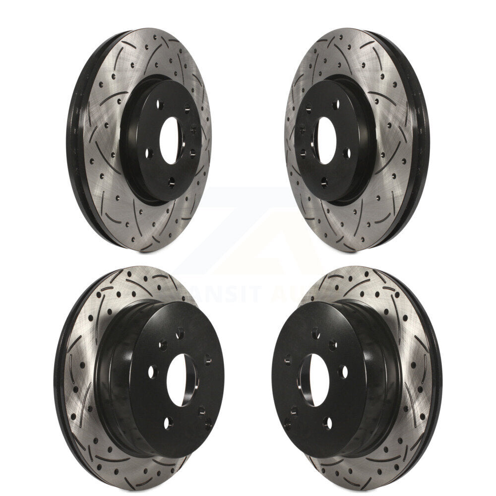 Drilled Slot Disc Brake Rotors Front Rear Kit For Chevrolet Equinox GMC Terrain