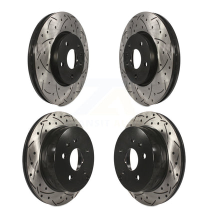 Drilled Slot Disc Brake Rotors Front Rear Kit For Chevrolet Equinox GMC Terrain