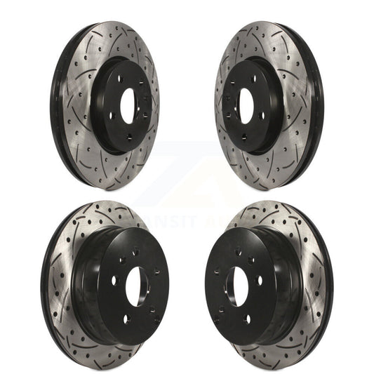 Drilled Slot Disc Brake Rotors Front Rear Kit For Chevrolet Equinox GMC Terrain