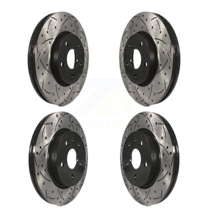 Drill Slot Brake Rotor Front Rear Kit For Chevrolet Malibu Impala Buick LaCrosse