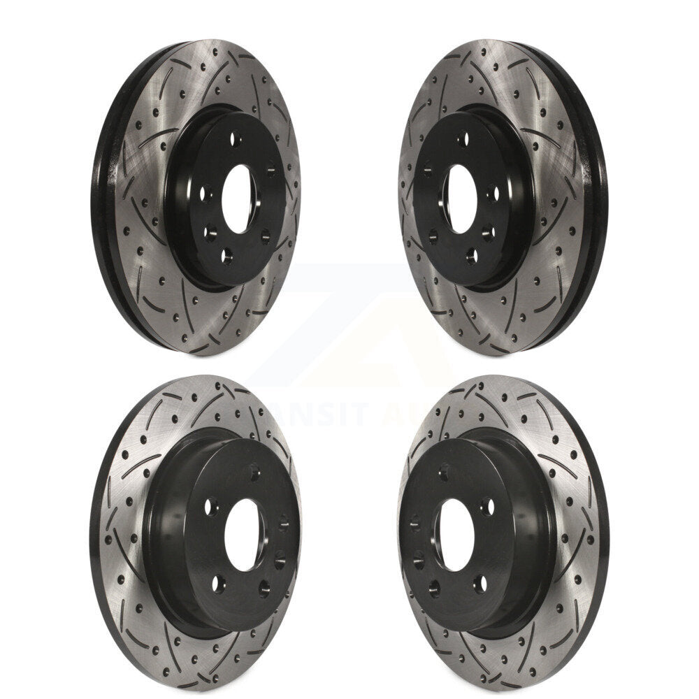 Drilled Slot Disc Brake Rotors Front Rear Kit For Chevrolet Cruze Sonic Limited