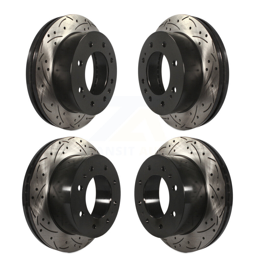 Drill Slot Brake Rotor Front Rear Kit For GMC Chevrolet Sierra 2500 HD Silverado
