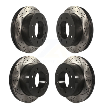 Drill Slot Brake Rotor Front Rear Kit For GMC Chevrolet Sierra 2500 HD Silverado