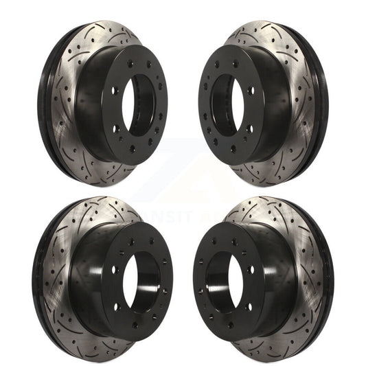 Drill Slot Brake Rotor Front Rear Kit For GMC Chevrolet Sierra 2500 HD Silverado