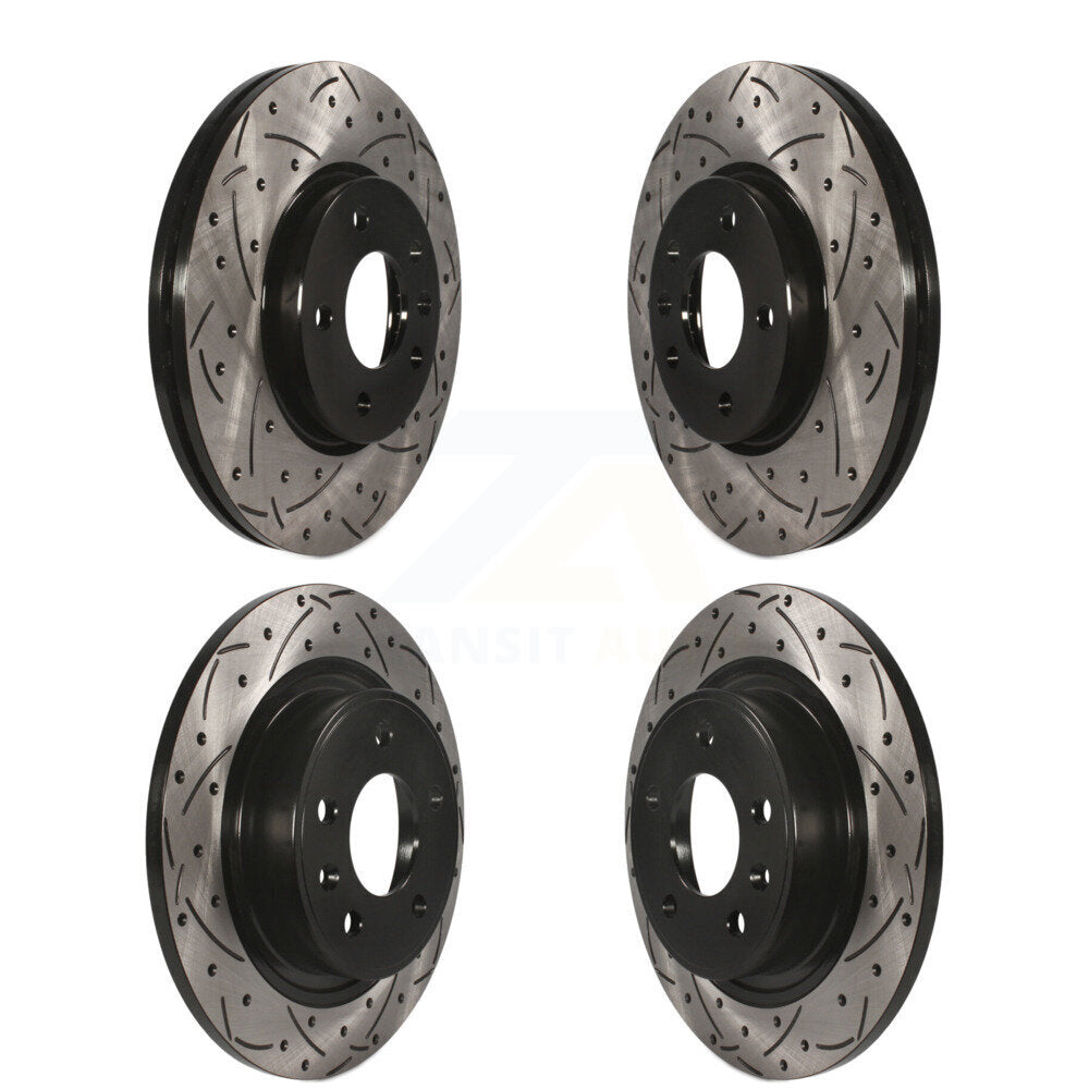 Drilled Slot Brake Rotor Front Rear Kit For Chevrolet Cruze Buick Verano Orlando