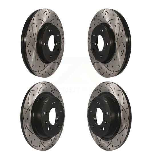 Drilled Slot Brake Rotor Front Rear Kit For Chevrolet Cruze Buick Verano Orlando