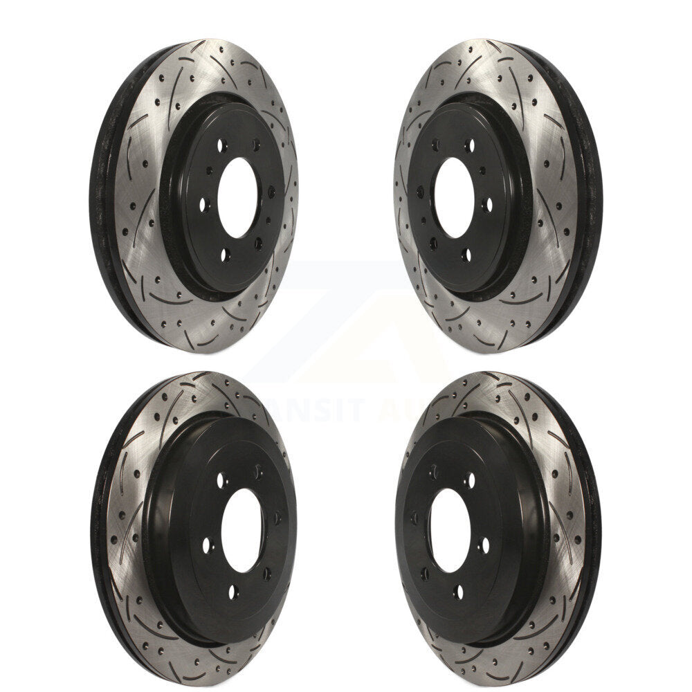 Drill Slot Disc Brake Rotor Front Rear Kit For Ford Expedition Lincoln Navigator