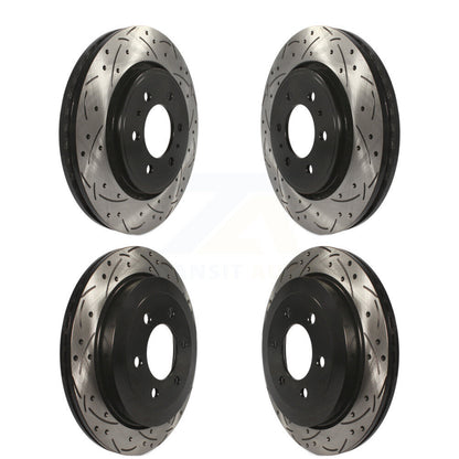 Drill Slot Disc Brake Rotor Front Rear Kit For Ford Expedition Lincoln Navigator