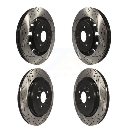 Drill Slot Brake Rotor Front Rear Kit For Ford Explorer Flex Taurus Police Sedan