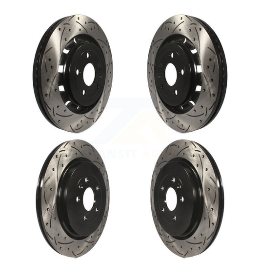 Drill Slot Brake Rotor Front Rear Kit For Ford Explorer Flex Taurus Police Sedan