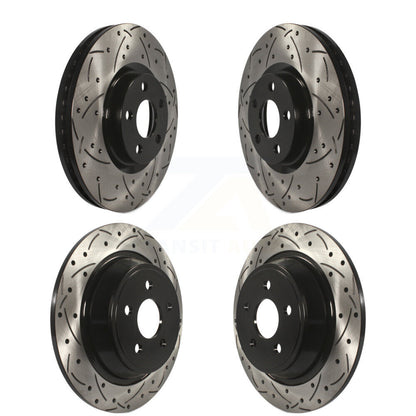 Drilled Slot Brake Rotor Front Rear Kit For Ford Edge Lincoln Continental Police