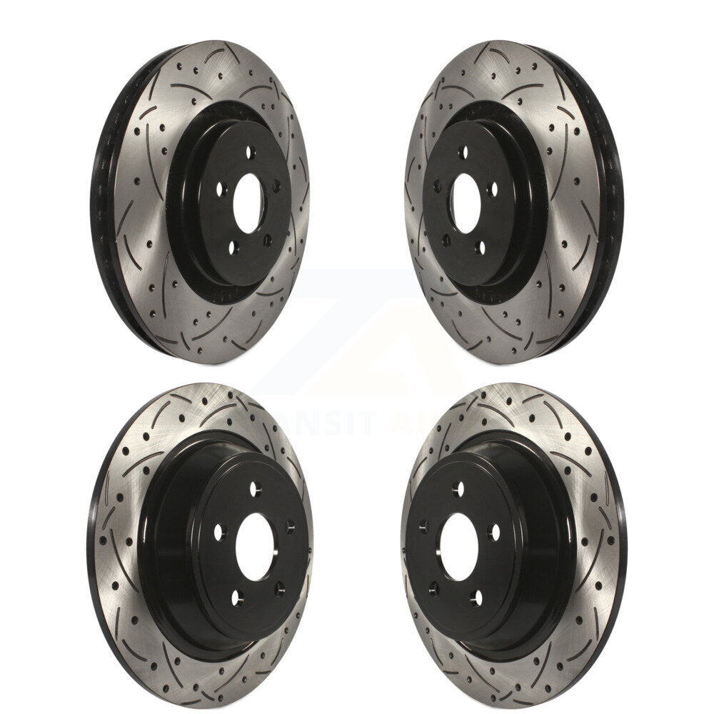 Drill Slot Brake Rotors Front Rear Kit For Ford Edge Fusion Lincoln Nautilus MKX